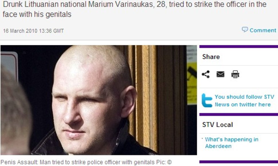 M.Varinauskas sulaukė pasaulinio žiniasklaidos dėmesio. Jį užsienio žurnalistai per klaidą pakrikštijo modifikuotu vardu „Marium Varinaukas“.