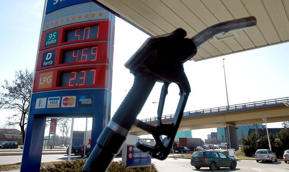 Benzino kaina „Statoil“ degalinėje