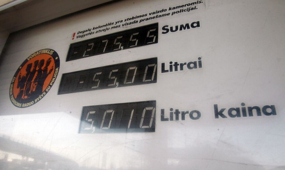 Benzino kaina „Statoil“ degalinėje