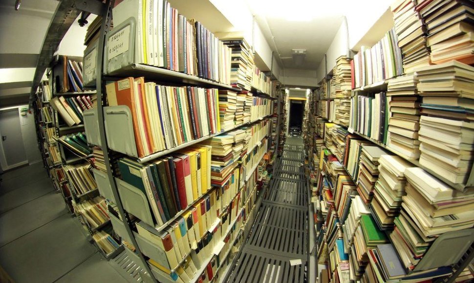 Vilniaus universiteto bibliotekoje saugomas vertingų knygų lobynas. 