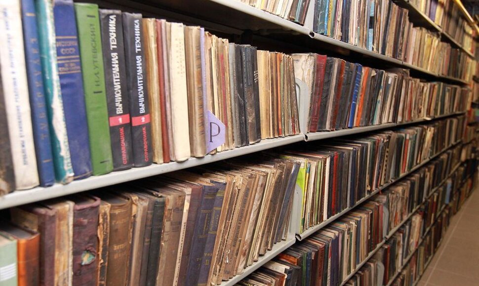 Vilniaus universiteto bibliotekoje saugomas vertingų knygų lobynas. 