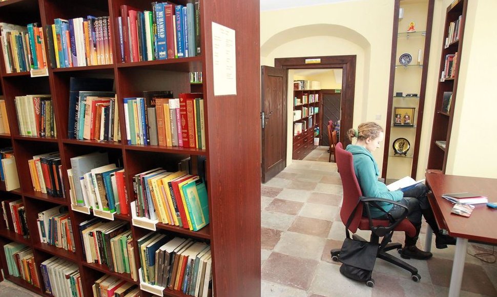 Vilniaus universiteto bibliotekoje saugomas vertingų knygų lobynas. 