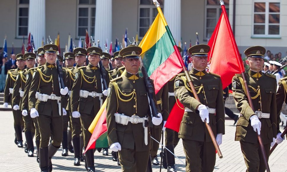 Valstybės dienos minėjimo akimirka.