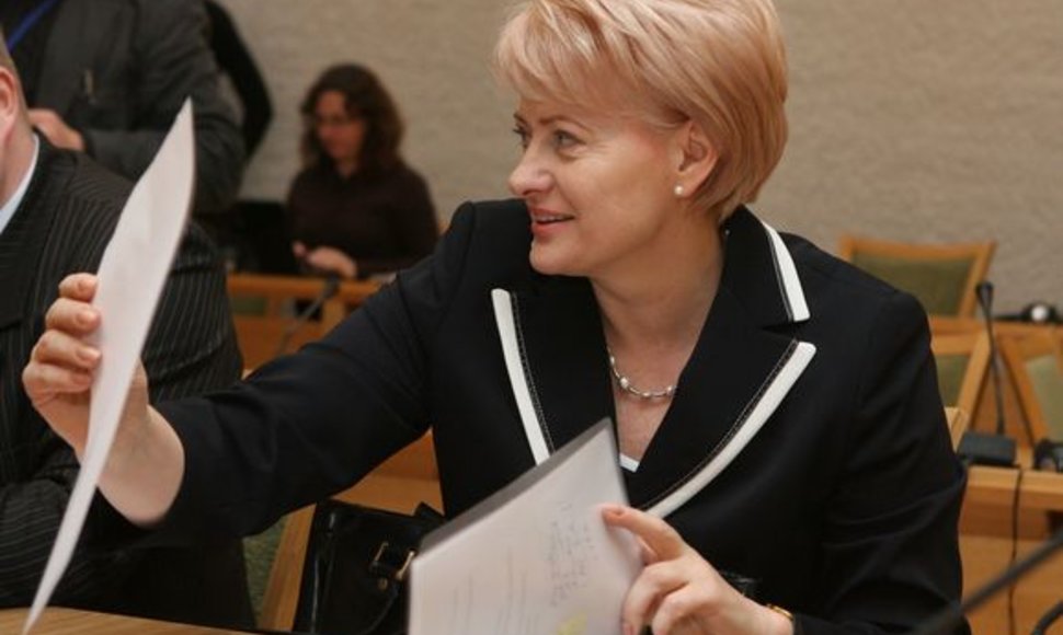 Eurokomisarė Dalia Grybauskaitė pateikė pareiškinius dokumentus Vyriausiajai rinkimų komisijai