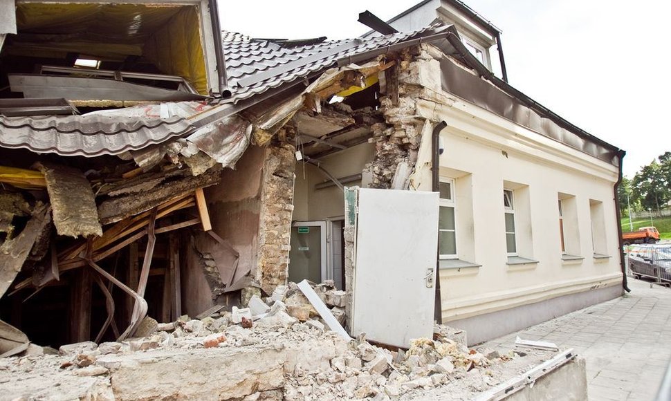 Per sprogimą nukentėjęs Vilniaus viešosios pirties pastatas aptvarkytas.