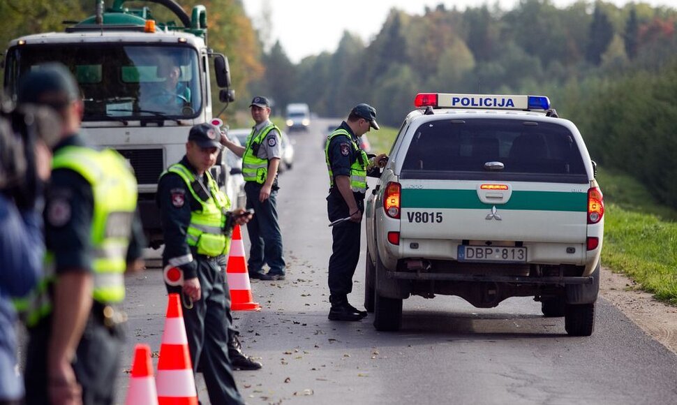 Vilniaus policijos akcija Čekoniškėse