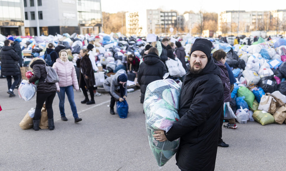 Vilniuje renkama parama nuo karo nukentėjusiems ukrainiečiams