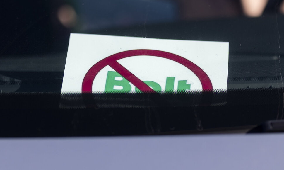 &bdquo;Bolt&ldquo; vairuotojų protesto akcija