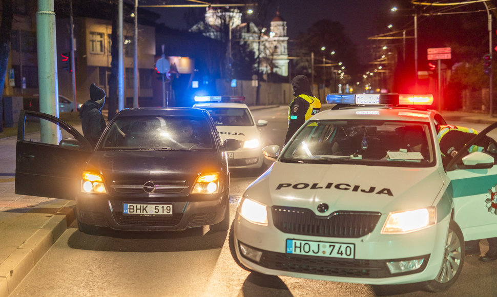 Policijos reidas Vilniuje 2022-04-16