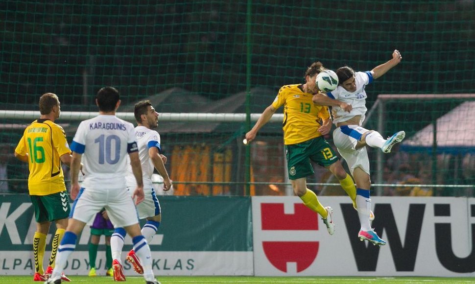 Lietuvos ir Graikijos futbolo rinktinių dvikova