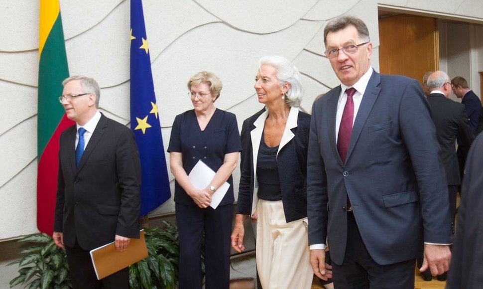 Tarptautinio valiutos fondo vaodvės Christine Lagarde vizitas Lietuvoje