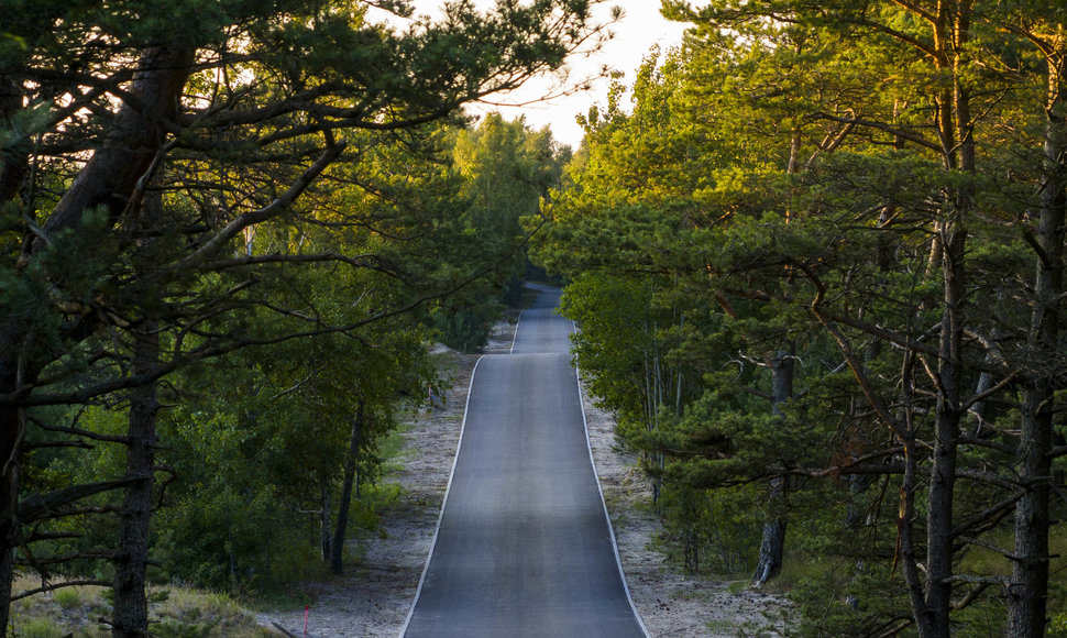 Rekonstruotas dviračių takas Smiltynė – Juodkrantė