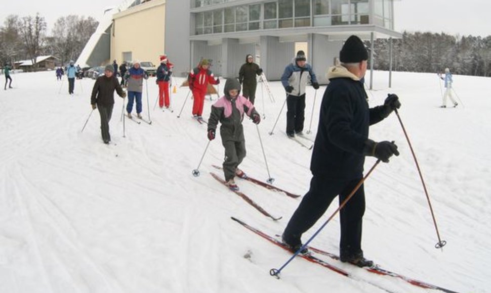 „Snaigės žygio“ organizatorių teigimu, slidinėjimo esmė yra ne pasivaržyti, o pasigrožėti gamta.