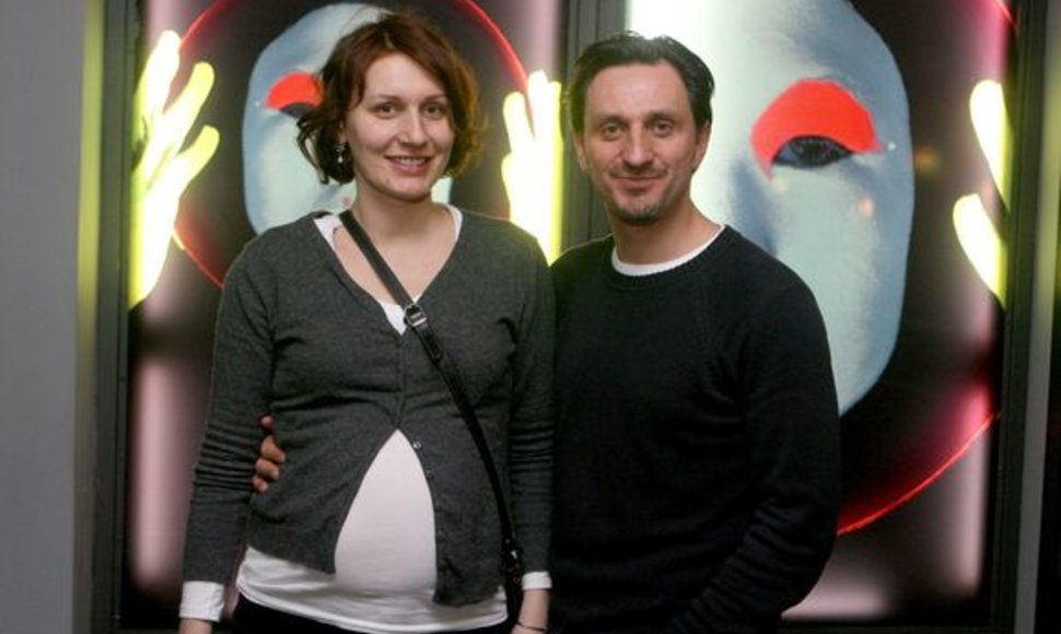 Dainius Kazlauskas su žmona Indre