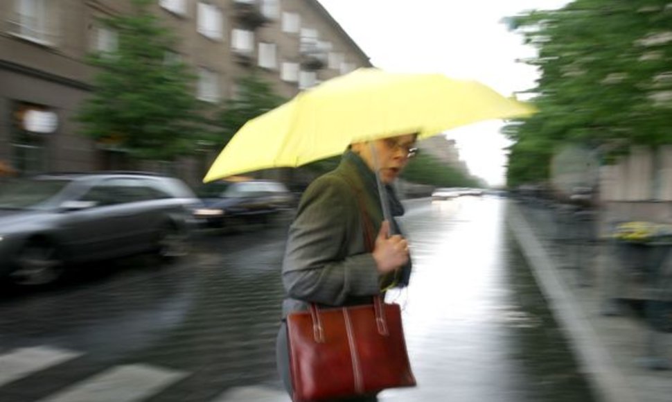 Trumpalaikis lietus Vilniuje