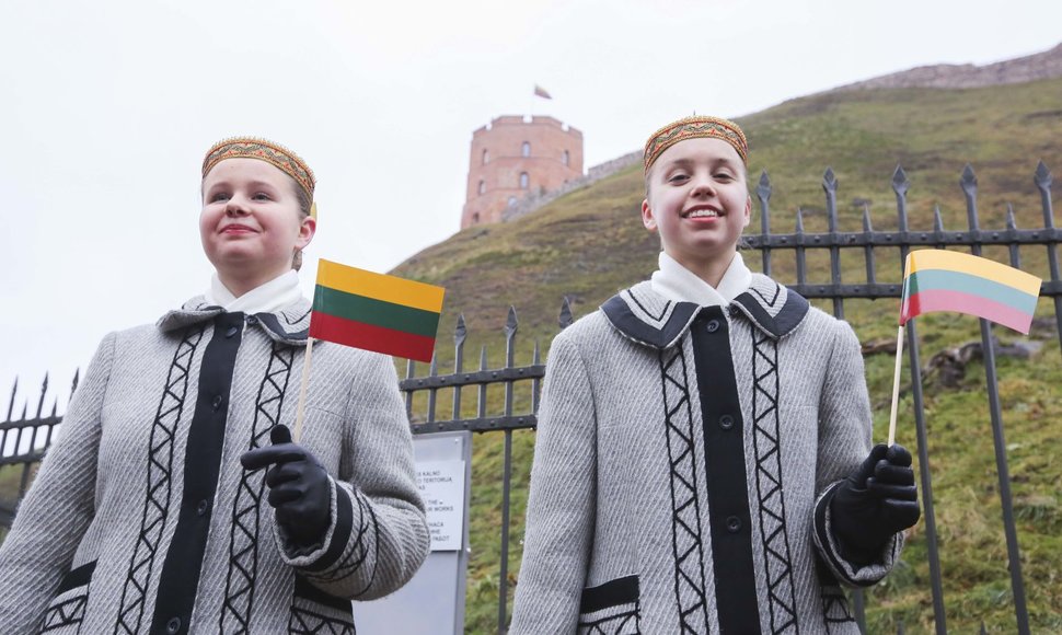 Vilniuje vyko Lietuvos vėliavos dienos minėjimas.