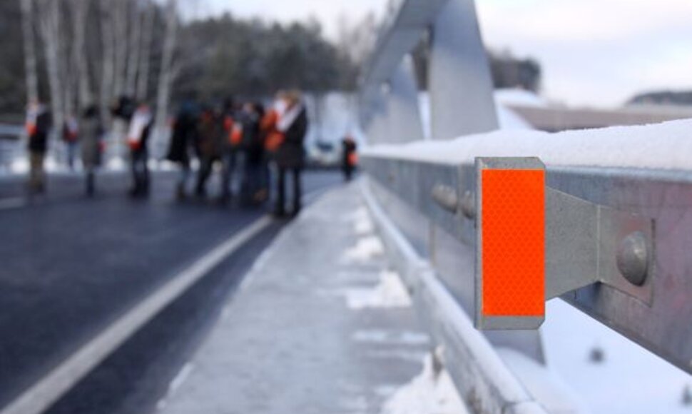 Iškilmingos ceremonijos metu atidaryta pirmoji Vilniaus vakarinio aplinkkelio atkarpa.