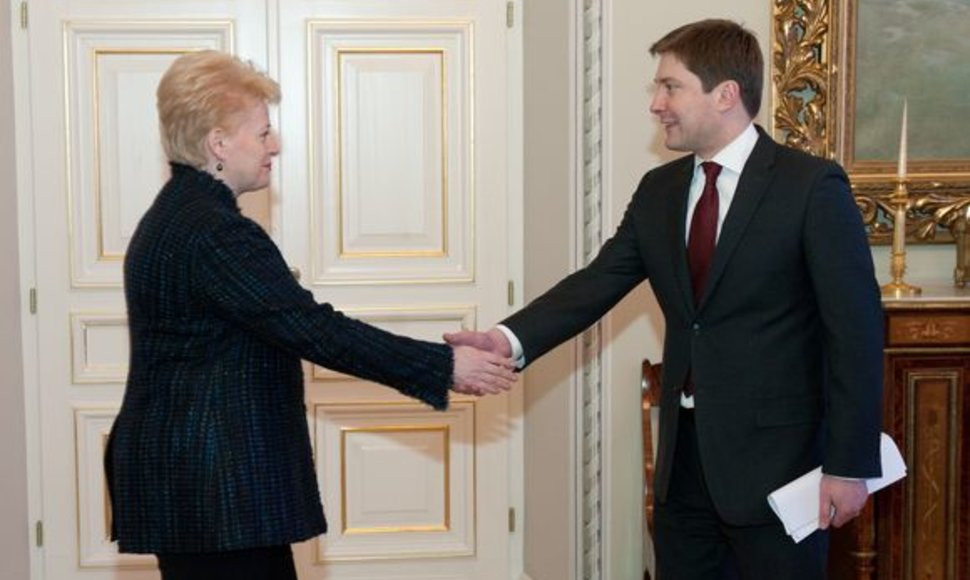  Lietuvos Respublikos Prezidentė Dalia Grybauskaitė ir Rimantas Žilius