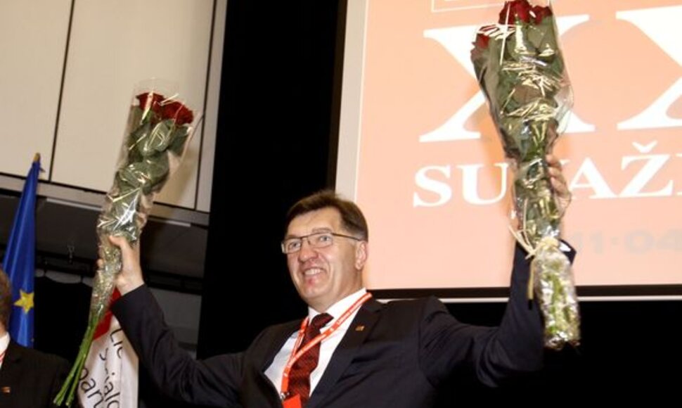 Socialdemokratų partijos suvažiavimo akimirka