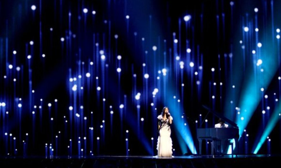 Evelina Sašenko generalinėje „Eurovizijos“ repeticijoje.