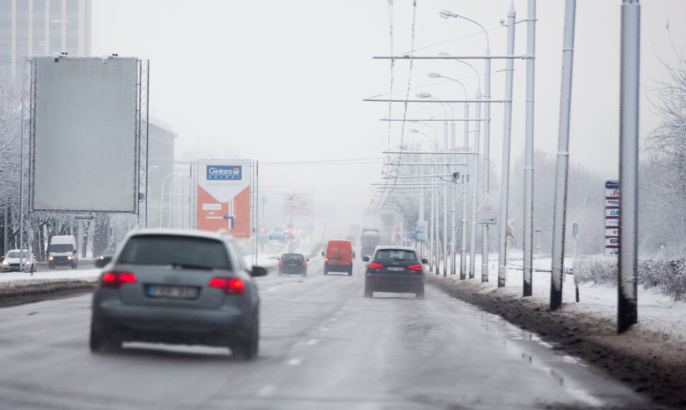Sniego i&scaron;balintas Vilnius i&scaron; pauk&scaron;čio skrydžio