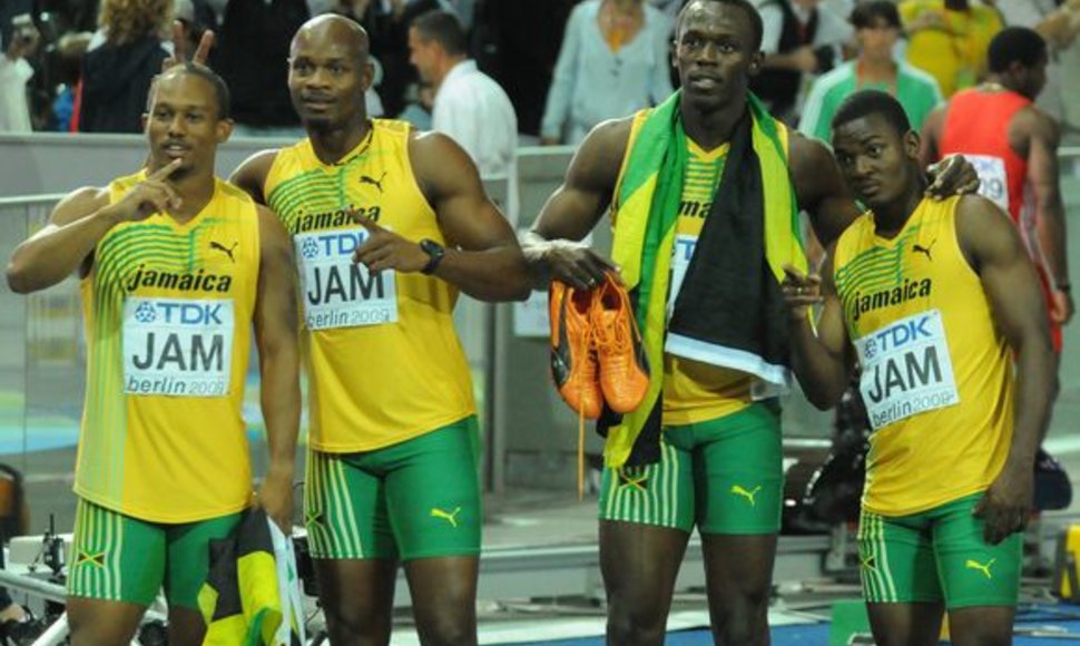 Jamaikos sprinterių džiaugsmas