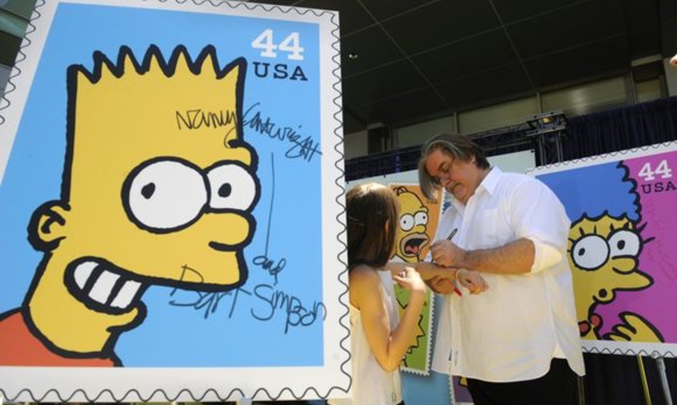 Simpsonų pašto ženklai