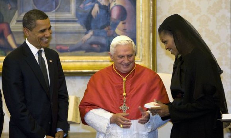 B.Obama susitiko su popiežium