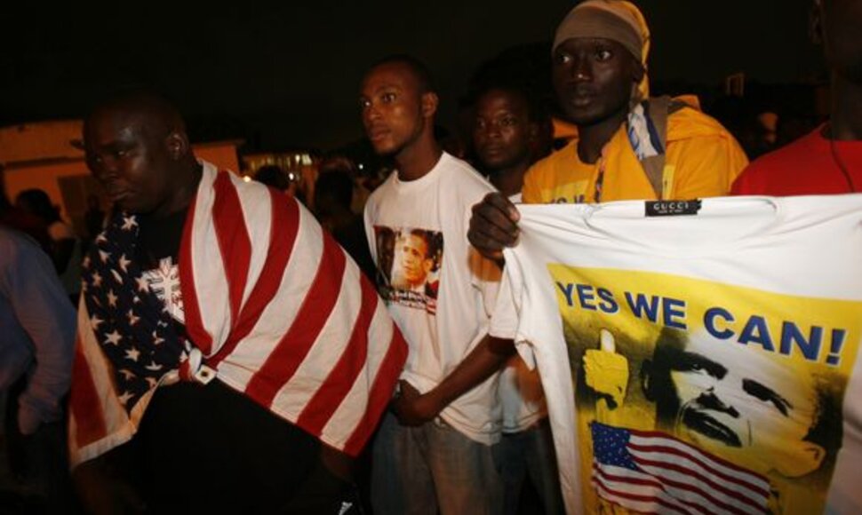 B.Obama sutinkamas Ganoje