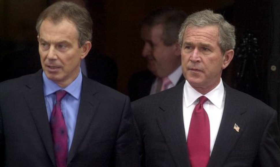 T.Blairas ir G.W.Bushas