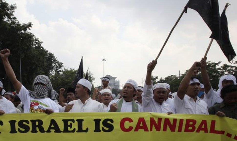 Visame pasaulyje kilo prieš Izraelį nukreipti protestai