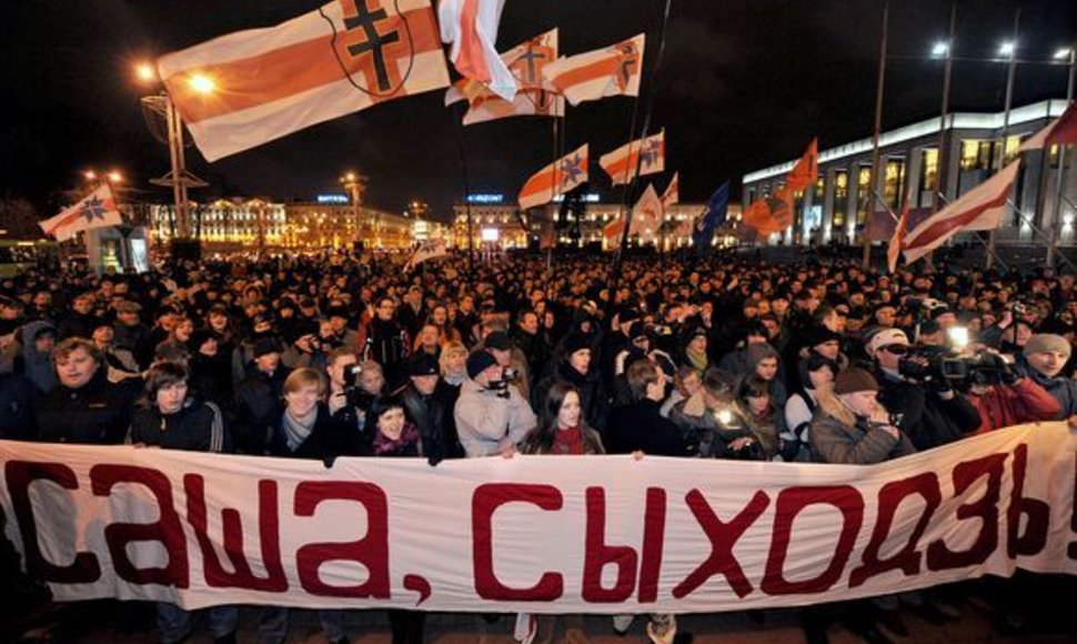 Protesto akcija Minske