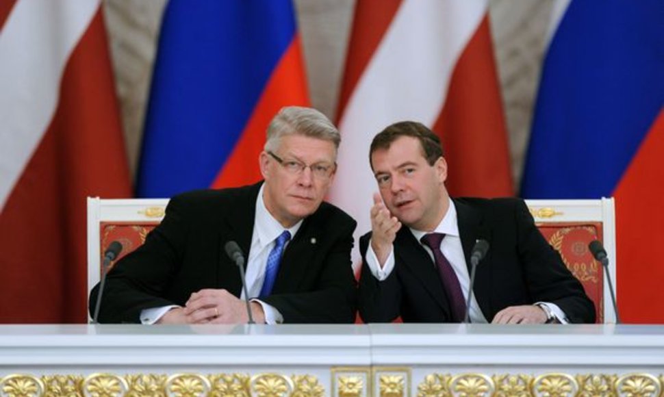 Valdis Zatleris ir Dmitrijus Medvedevas