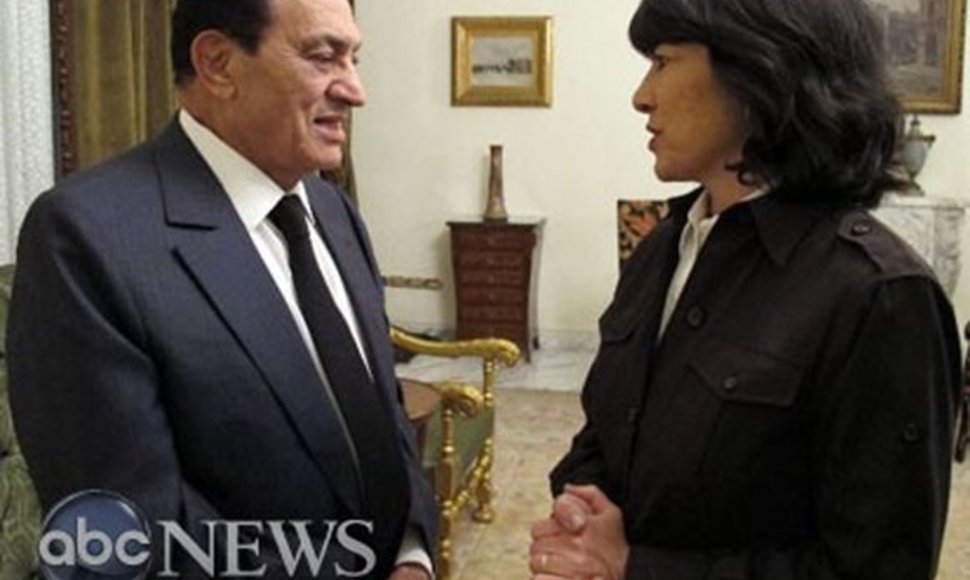 H.Mubarakas duoda interviu ABC televizijai