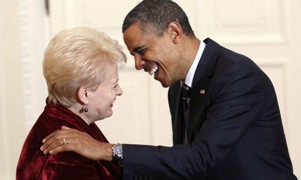 Dalia Grybauskaitė ir Barackas Obama 