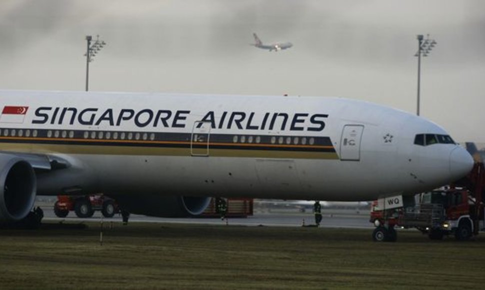 Lėktuvas oro uoste nuvažiavo ant žolės