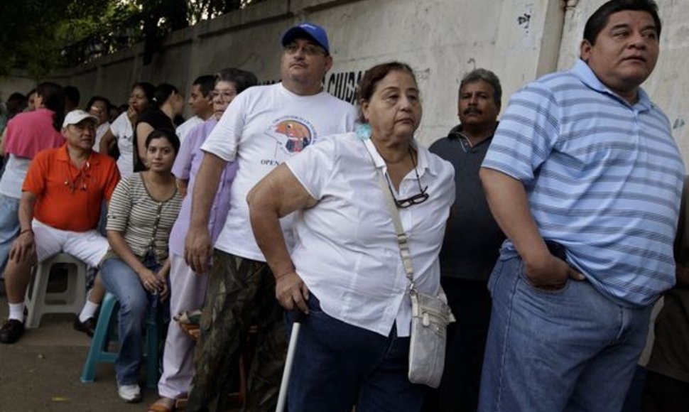 Rinkėjai laukia Nikaragvoje