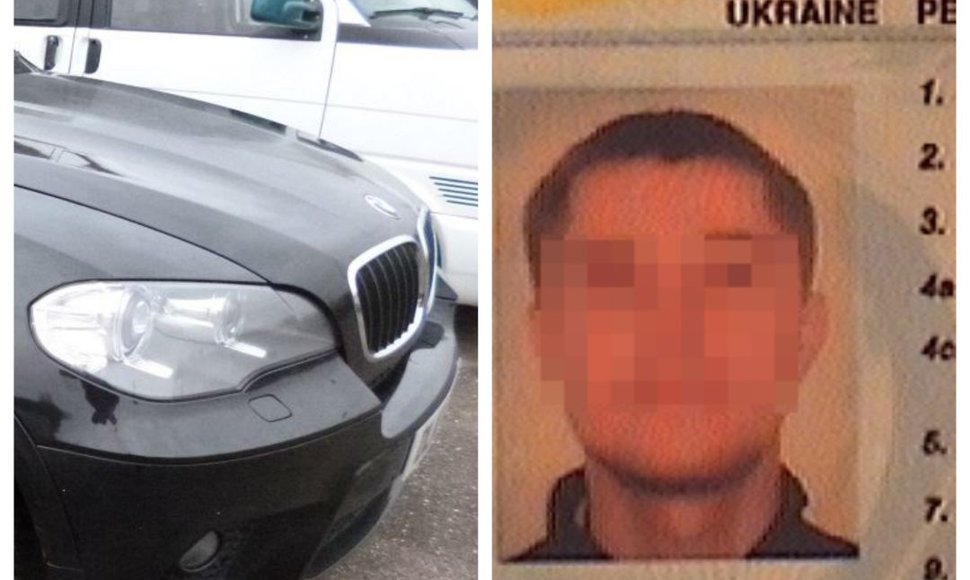 BMW visureigis ir netikras ukrainiečio vairuotojo pažymėjimas