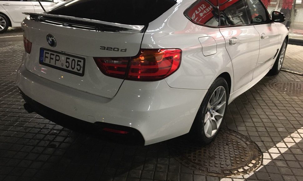 Ieškomas „BMW 3 GT“ automobilis