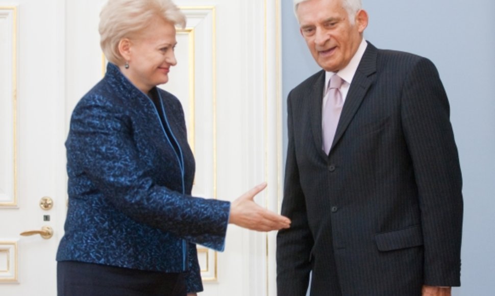Prezidentė D.Grybauskaitė ir EP pirmininkas J.Buzekas