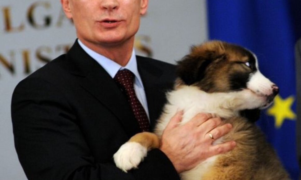 Vladimiras Putinas su savo naujuoju augintiniu