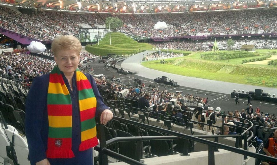 Dalia Grybauskaitė olimpinių žaidynių atidaryme