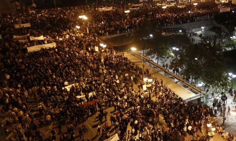 Protestuotojai Graikijoje
