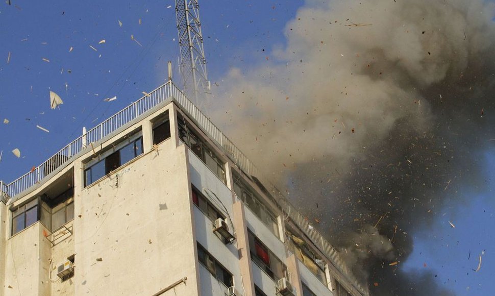 Atakuotas žiniasklaidos pastatas