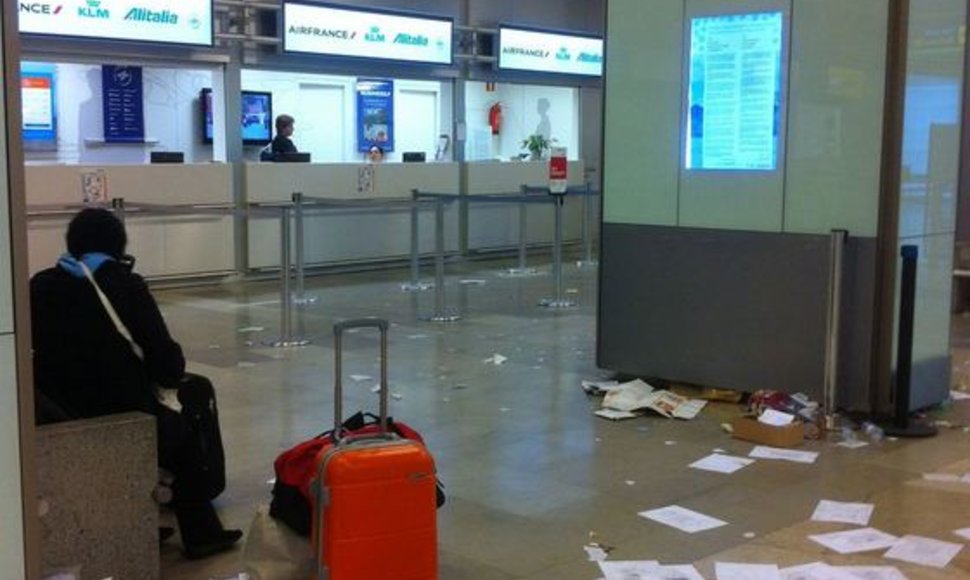 Madrido oro uoste – daugybė šiukšlių