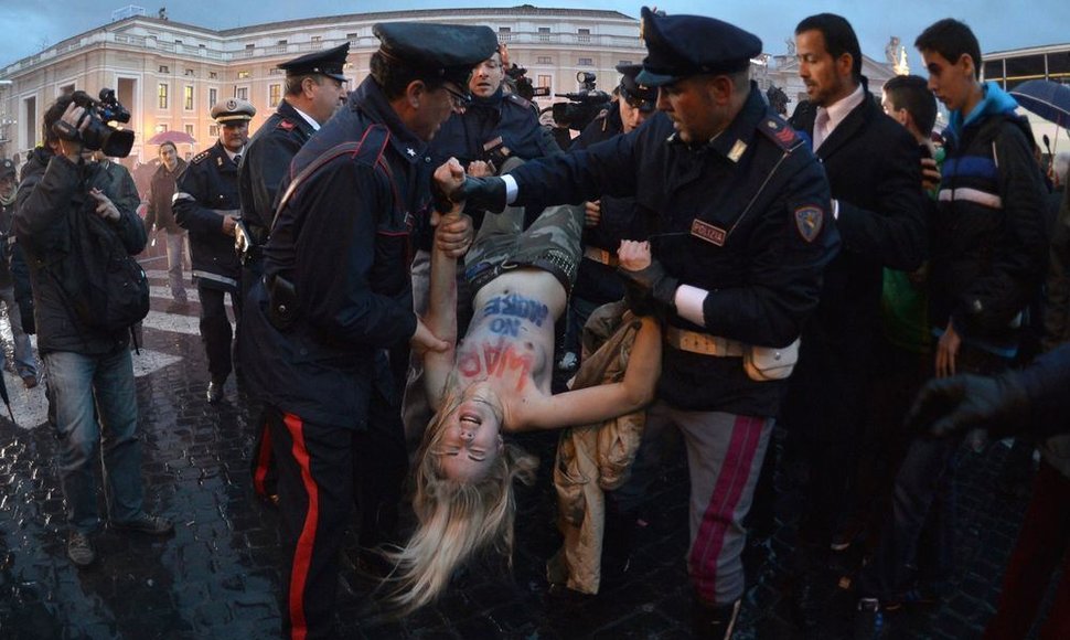 „Femen“ aktyvistės Vatikane