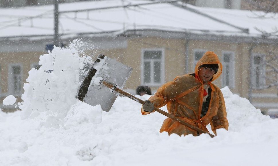 Sniegas Maskvoje