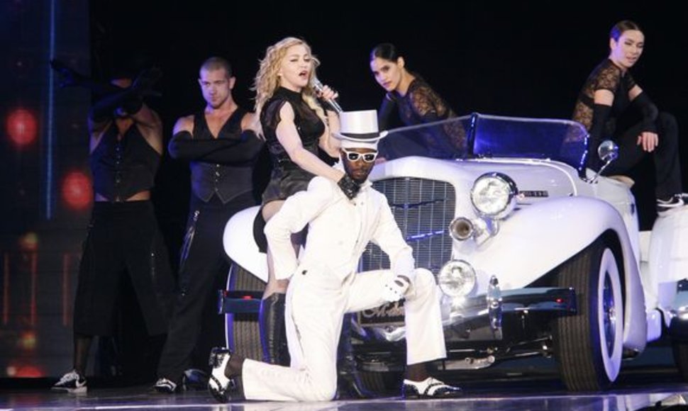 Madonnos koncerto akimirka