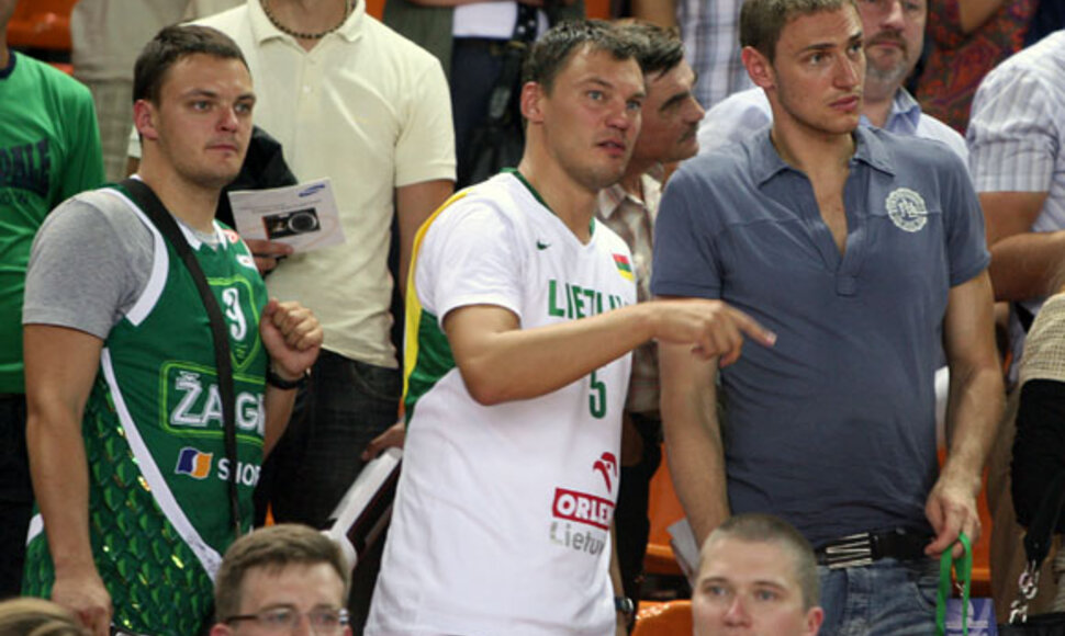 &Scaron;.Jasikevičius su broliu V.Jasikevičium