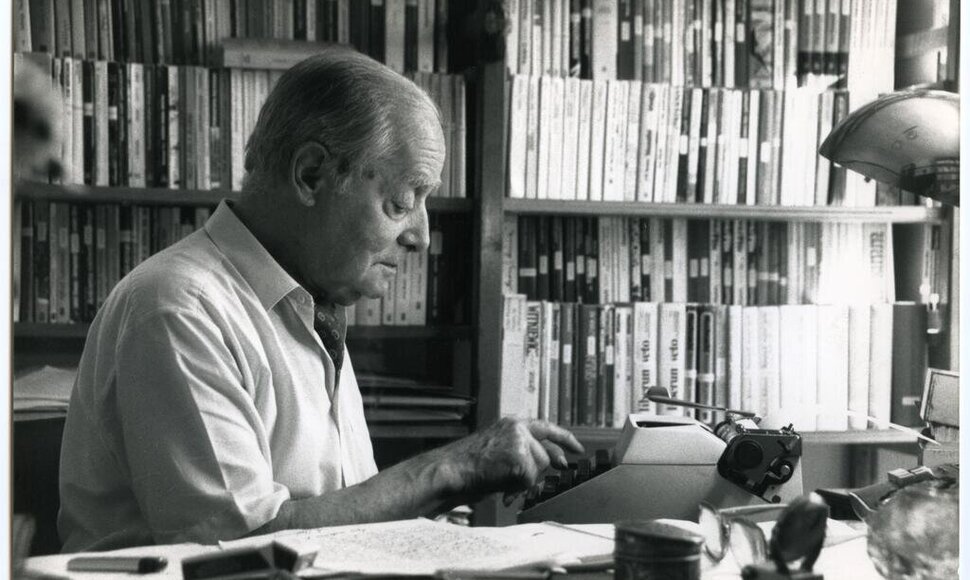 Jerzy Giedroycas, 1987 m. (Fot. Bohdan Paczowski)